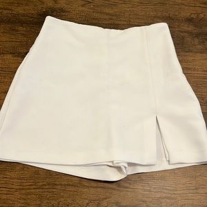 White Zara skort